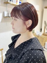 センスヘア(SENSE Hair) ショートボブにも似合うイヤリングカラー