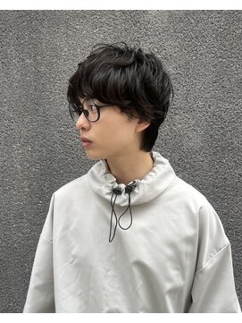 マノハル(MANOHARU) ナチュラル 黒髪 マッシュパーマ