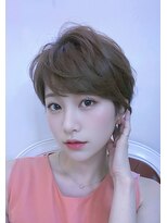 オリジンズヘアーセカンド 守谷店(Origins hair 2nd)&nbsp;マッシュショート×ベージュカラー×｢髪質再生｣ BYKARTE TR