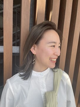 リル 茅ヶ崎(Liru:) 【よしだりこ】ブリーチなしダブルカラー/透明感カラー