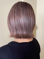 シリ アンド ブラント(siri and brunt)&nbsp;【透明感白髪染め】ラベンダーピンク×外ハネボブ