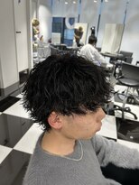 オーシャントーキョー(OCEAN TOKYO)&nbsp;メンズパーマツイスパ波巻きスパイラルマッシュセンターパート