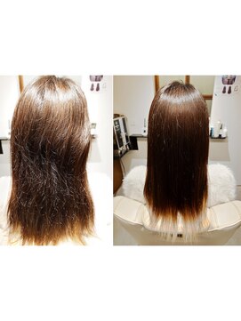 エイチエムヘア(HM HAIR) ダメージレス酸性ストレート+潤いハイドレイド
