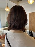 外ハネボブ×アッシュブラウン