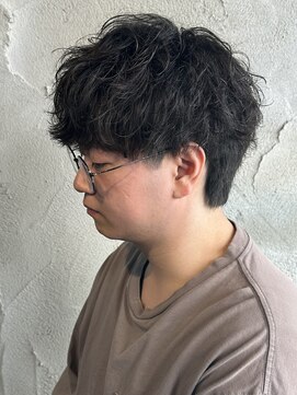 ニアウ 高崎店(Niau) シャドウパーマ無造作パーマメンズパーマメンズマッシュウルフ