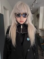 ソイ コンク 下北沢(soi conc)&nbsp;【White beige】エフェクトブリーチ_マッシュバング_ベージュ