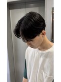 自然な毛流れ【センターパート】