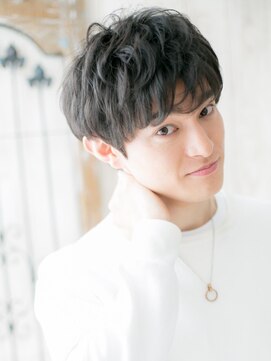 モッズヘア メン 仙台愛子駅前店(mod's hair men) 20代30代ビジカジマッシュパーマ無造作ダークアッシュ仙台愛子