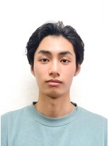 黄ぐまくん美容室 メンズ ショート パーマ