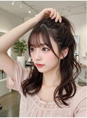 大人フェミニンバング★前髪/顔周り/レイヤーカット/表参道個室
