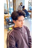 アップバングツイスパ/メンズ/メンズカット/パーマ