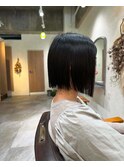 【素敵に首元へ！切りっぱなしボブ♪】
