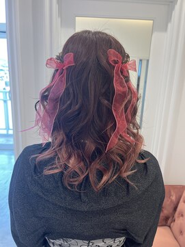 モア 岡崎(more) 《ハーフツイン》巻き髪ミディアム/more岡崎店  大山