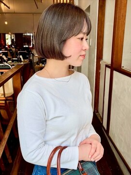 モク 大阪梅田店(MOK) 【顔まわりがポイント】すっきりミニボブ