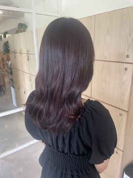 アドラーブル 万代店 (adorable) 20代30代髪質改善カラー暖色系レイヤーミディ艶感アップ