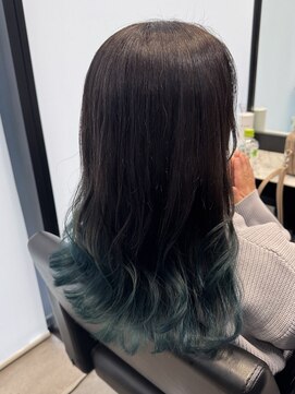 パヌポン(PANUPON) ベージュダブルカラーケアブリーチハイライトバレイヤージュ