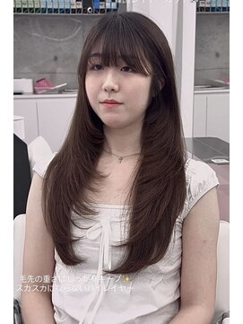 カノイ 銀座中央通り(KANOI) コテ巻き苦手さん必見!ワンカールでトレンディー韓国スタイル