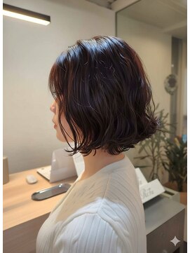 アメリ(ameri) 【ameri akari】ボブ/パーマ/アッシュブラウン/ゆるふわパーマ