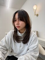 デビュー ヘアーメイク&nbsp;着物ヘア/ダークアッシュ/ミディアムレイヤーカット/宜野湾