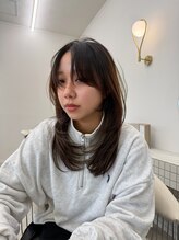 デビュー 宜野湾店(Debut)&nbsp;着物ヘア/ダークアッシュ/ミディアムレイヤーカット/宜野湾