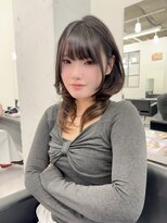 ミニョン(Mi9non)&nbsp;ハッシュカットのワンホンヘア/前髪/イメチェン/似合わせカット