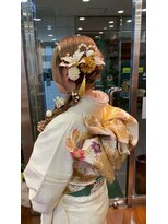 ナチュラルヘアーラック 成人式ヘアセット