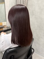 クラン 岡本(Chlan)&nbsp;艶カラー　暗髪ピンクブラウン