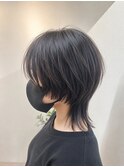 ウルフカット メンズライク　　マッシュウルフ　中性ウルフ