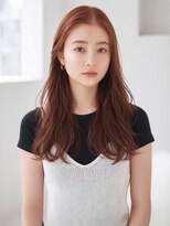 ルービック なかもず(Rubik's)&nbsp;韓国風センターパートロング×艶カラー