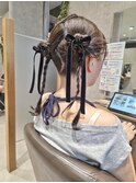 【海浜幕張 Ripple】カチモリ風×リボンツインアレンジ