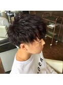 束感あるメンズツーブロックスタイル