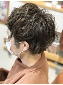 【enn 】ショート×ランダムパーマ