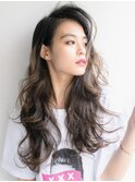 マーブル三軒茶屋☆かき上げ前髪×フェザーロングパーマ