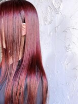 ナナカバイミーツハンド(nana.ca by meetsHAND)&nbsp;ブリーチなし☆鮮やかマゼンタレッド