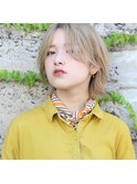 #ハイトーンカラー#ブロンドヘア#ミルクティー#ベージュカラー