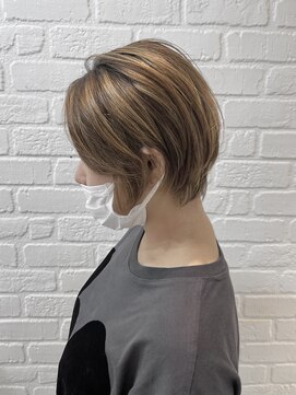 デイジー インデックスヘア 大島店(DAISY index hair) 【人気ショート☆】ラベンダーベージュショート☆ハイライト