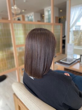 アドラーブル 長岡リップス旭岡店(adorable) ショコラブラウン×ボブ 10代20代30代