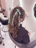 クラン 梅田店(clan)&nbsp;あみかちゅハーフツイン／梅田ヘアセット