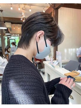 アットラブ バイ ベル(at'LAV by Belle) 【お客様ヘア】メンズカルマウルフ黒髪パーマ無しでもかっこいい