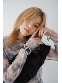 ★大人可愛いふんわりカールミストバング外国人風カラー_☆≡