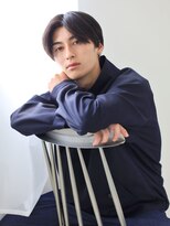 スリール バイ ミリー 江坂(Sourire by milly)&nbsp;【Sourire江坂】黒髪ショート韓国風センターパートツーブロック