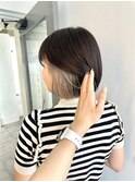 イヤリングホワイトシルバーカラー