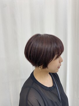 イケハ(IKEHA) マッシュショート×レッドブラウン