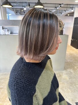 メリー オオサカ(Merly Osaka) 春っぽくて可愛いピンクバレイヤージュ_ほんのりピンクベージュ_