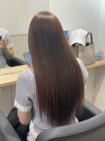 ミオ バイ レニア(mio by ReniA)&nbsp;ブラウンカラーにシールエクステ70枚