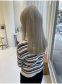 ブリーチハイトーンスノーベージュホワイトベージュ