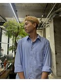 メンズハイトーンマッシュスタイル