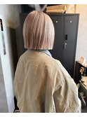 ヘイリーボブ×ホワイトベージュ