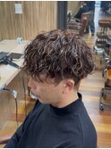 ハイライト+ツイストスパイラルパーマ