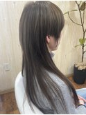 外国人風ロングウルフ